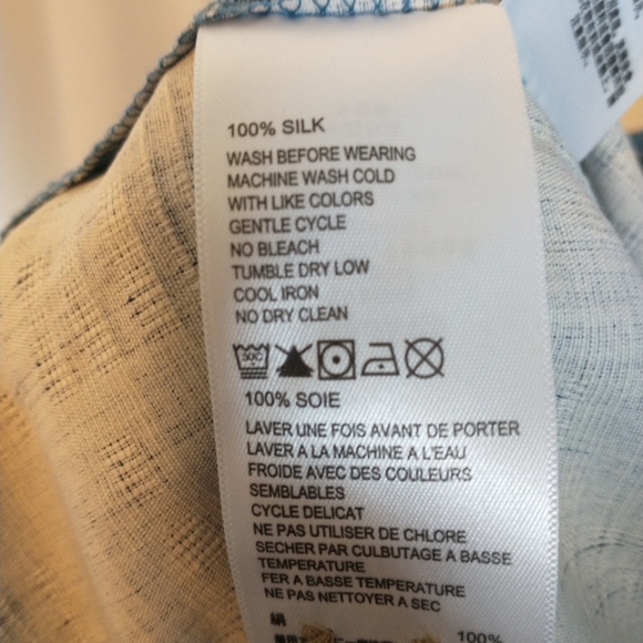 Tommy Bahama Silk Blue Shirt - Picture 5 of 6